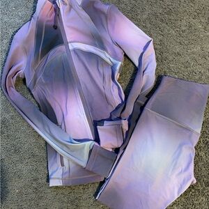 lululemon athletica Purple define jacket & Leggings